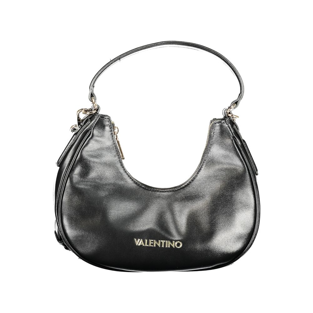 Mario Valentino Black Polyurethane Women's Shoulder Bag