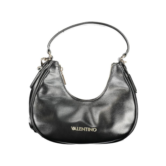 Mario Valentino Black Polyurethane Women's Shoulder Bag