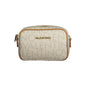 Mario Valentino Beige Polyurethane Womens Bag with Adjustable Removable Strap