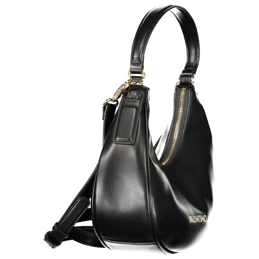 Mario Valentino Black Polyurethane Women's Shoulder Bag