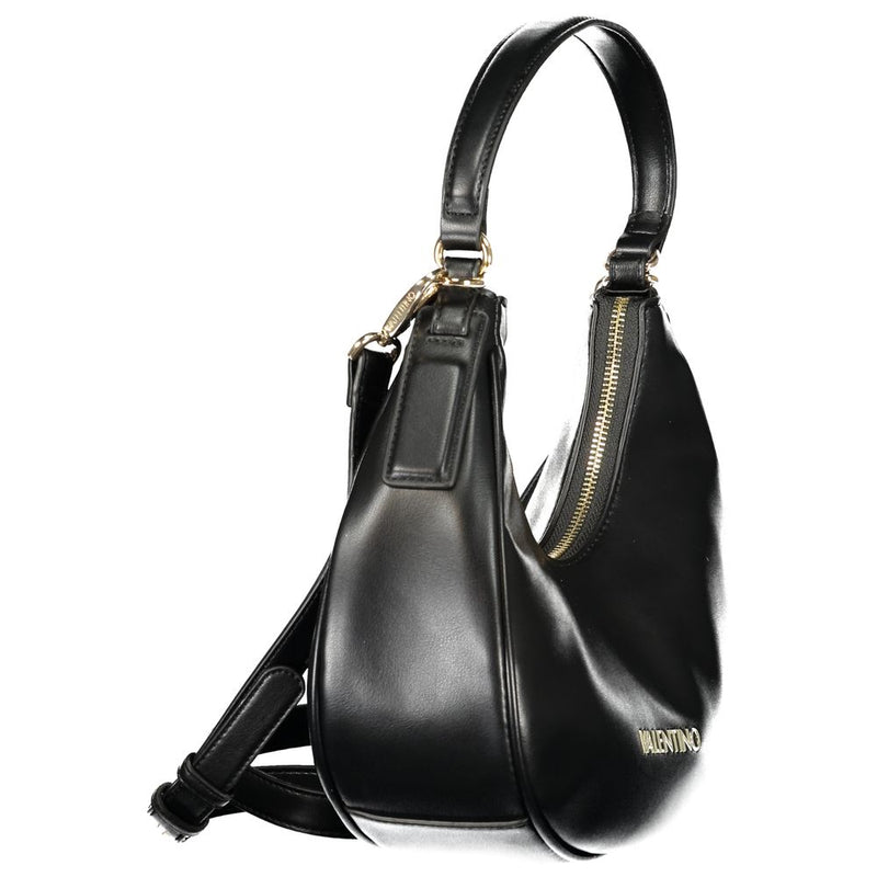 Mario Valentino Black Polyurethane Women's Shoulder Bag
