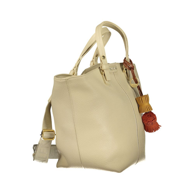 Mario Valentino Beige Polyurethane Women's Handbag