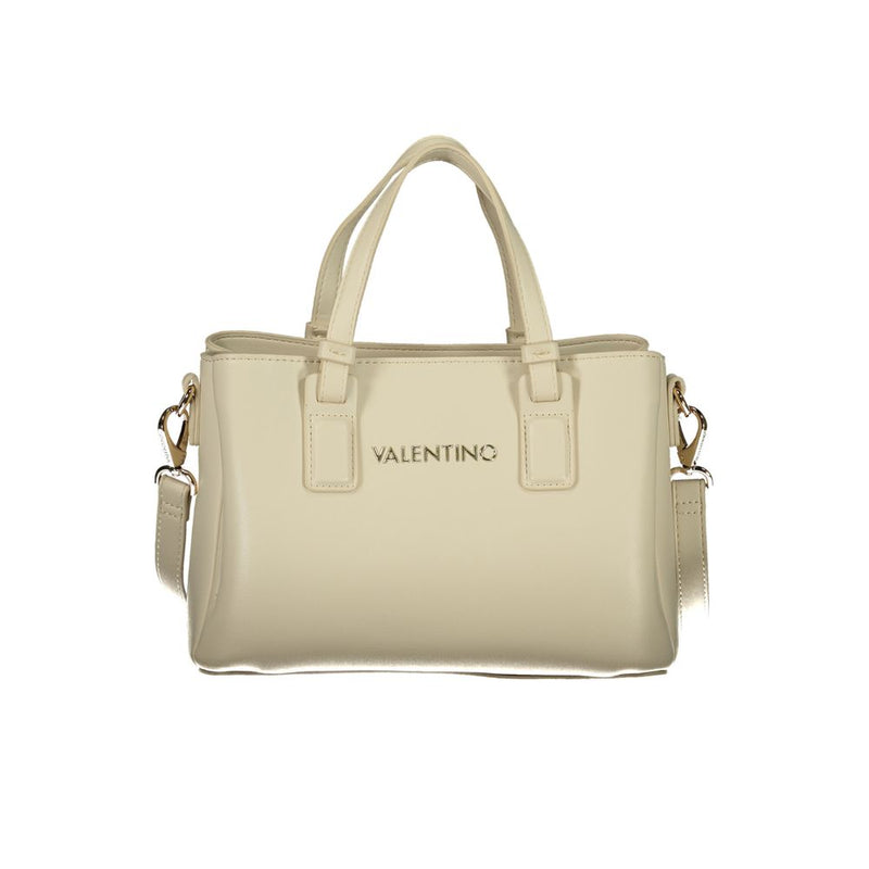 Mario Valentino Beige Handbag with Adjustable Strap