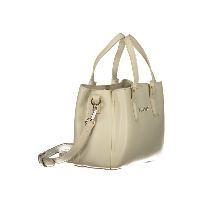 Mario Valentino Beige Handbag with Adjustable Strap