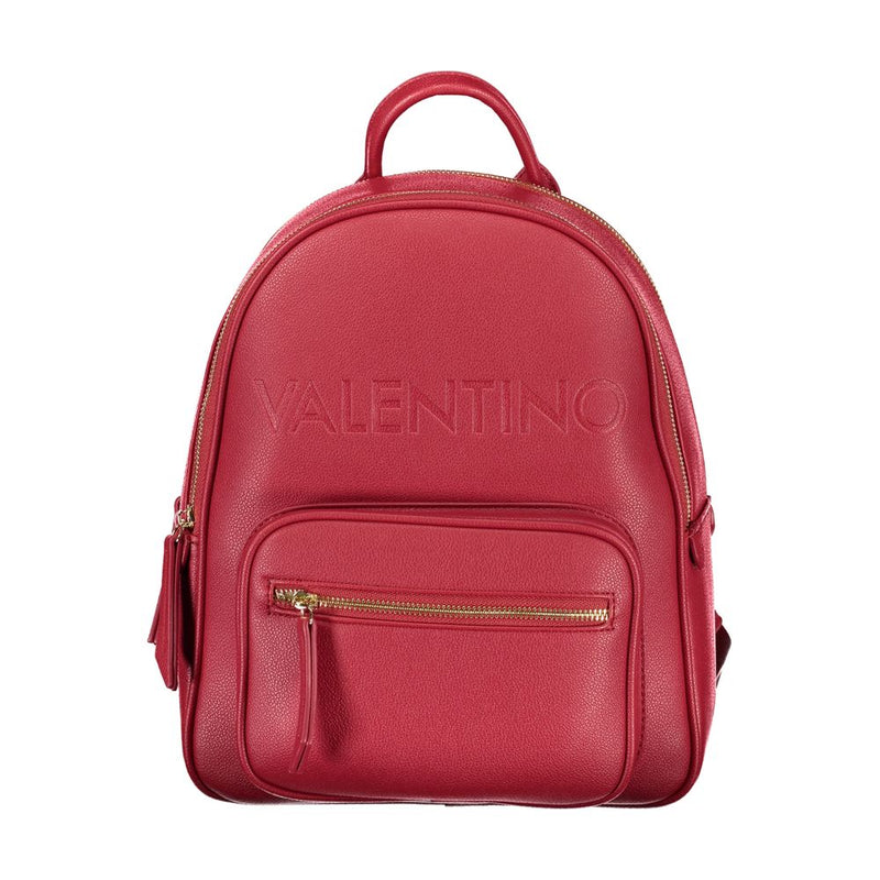 Mario Valentino Red Polyurethane Women's Backpack