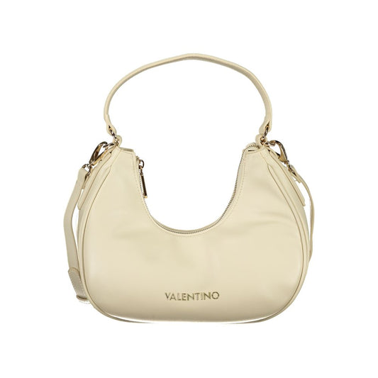 Mario Valentino Beige Polyurethane Shoulder Bag for Women