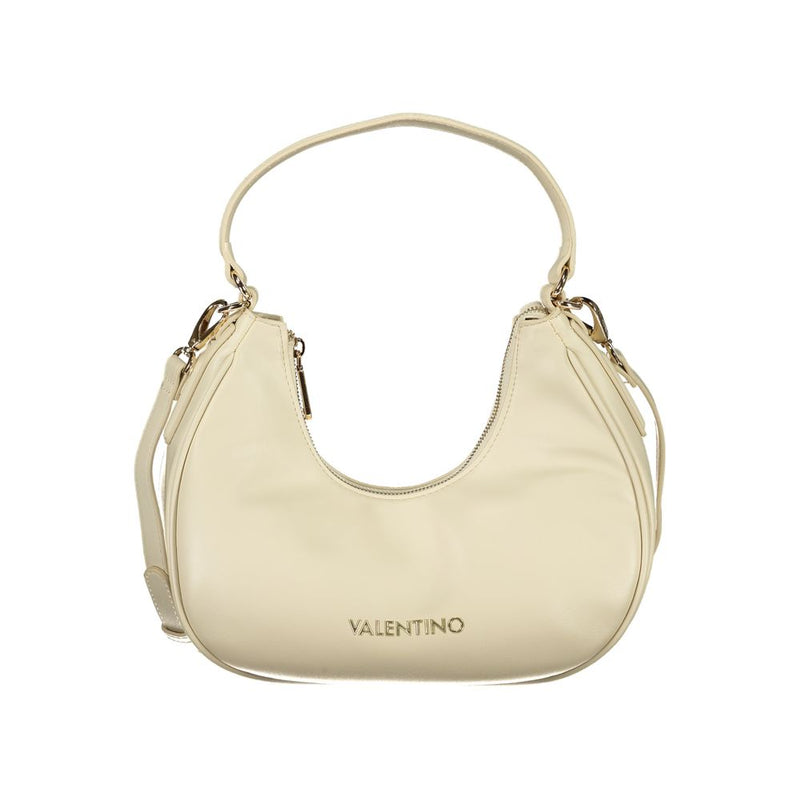 Mario Valentino Beige Polyurethane Shoulder Bag for Women