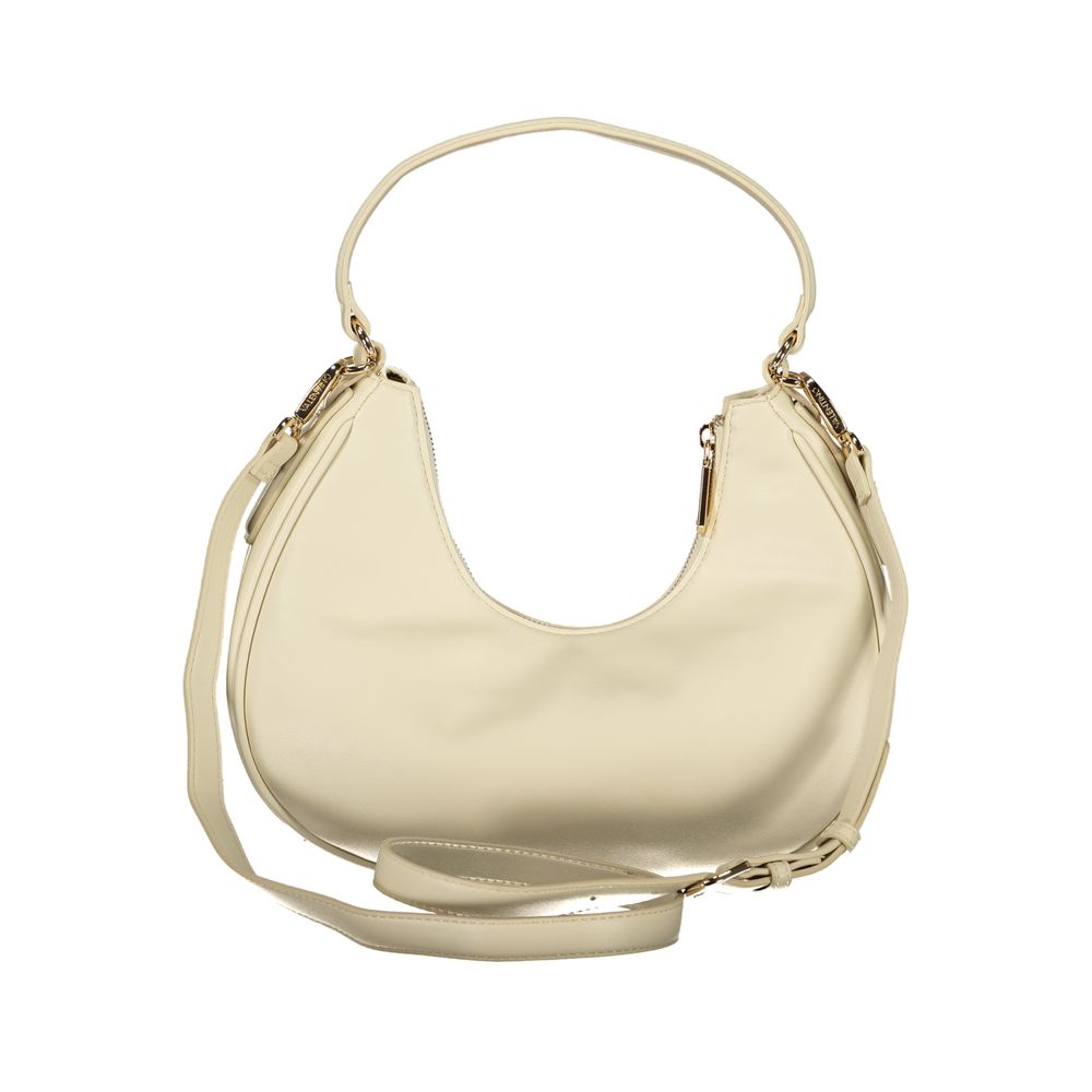 Mario Valentino Beige Polyurethane Shoulder Bag for Women