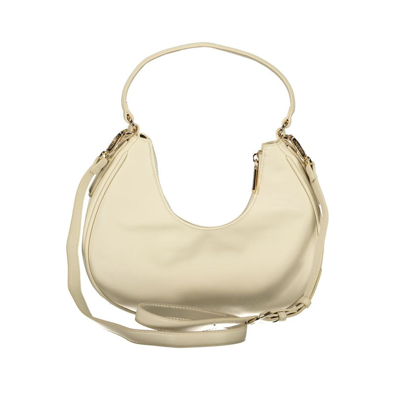 Mario Valentino Beige Polyurethane Shoulder Bag for Women