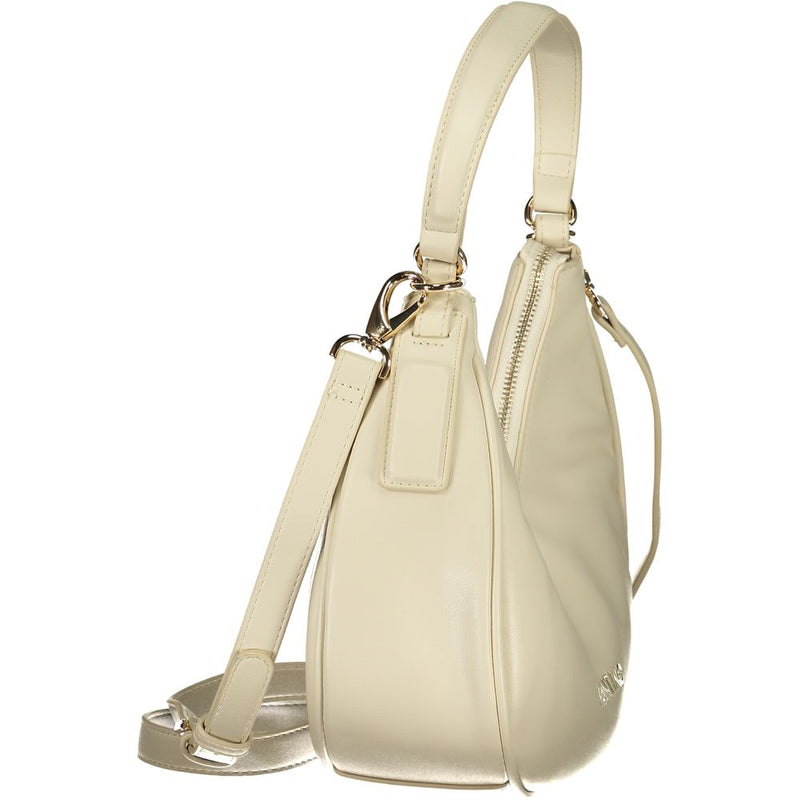 Mario Valentino Beige Polyurethane Shoulder Bag for Women