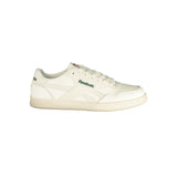 Reebok White Polyurethane Men's Sneaker with Green Details
