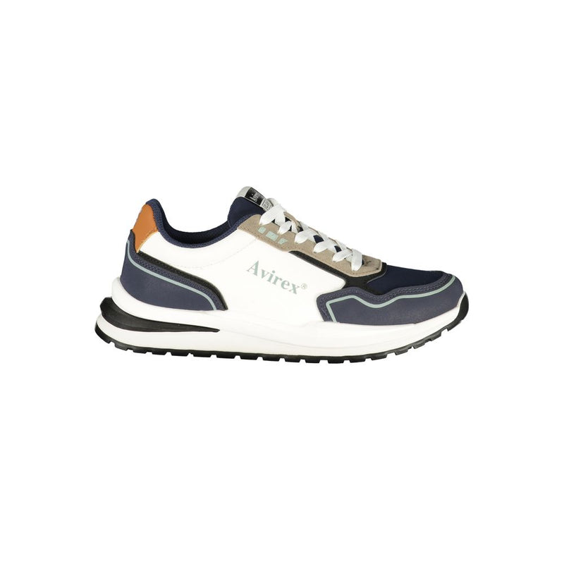 Avirex IRMA White Polyester Men's Sneakers