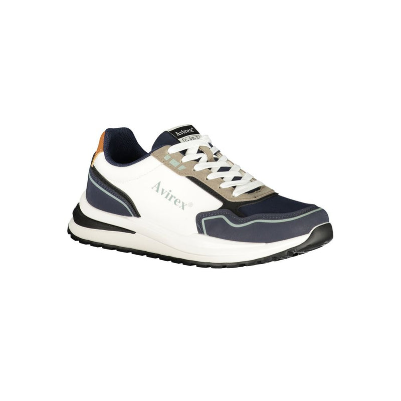 Avirex IRMA White Polyester Men's Sneakers