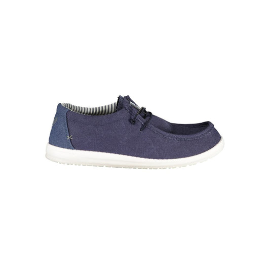 Avirex David Blue Polyester Men's Sneaker