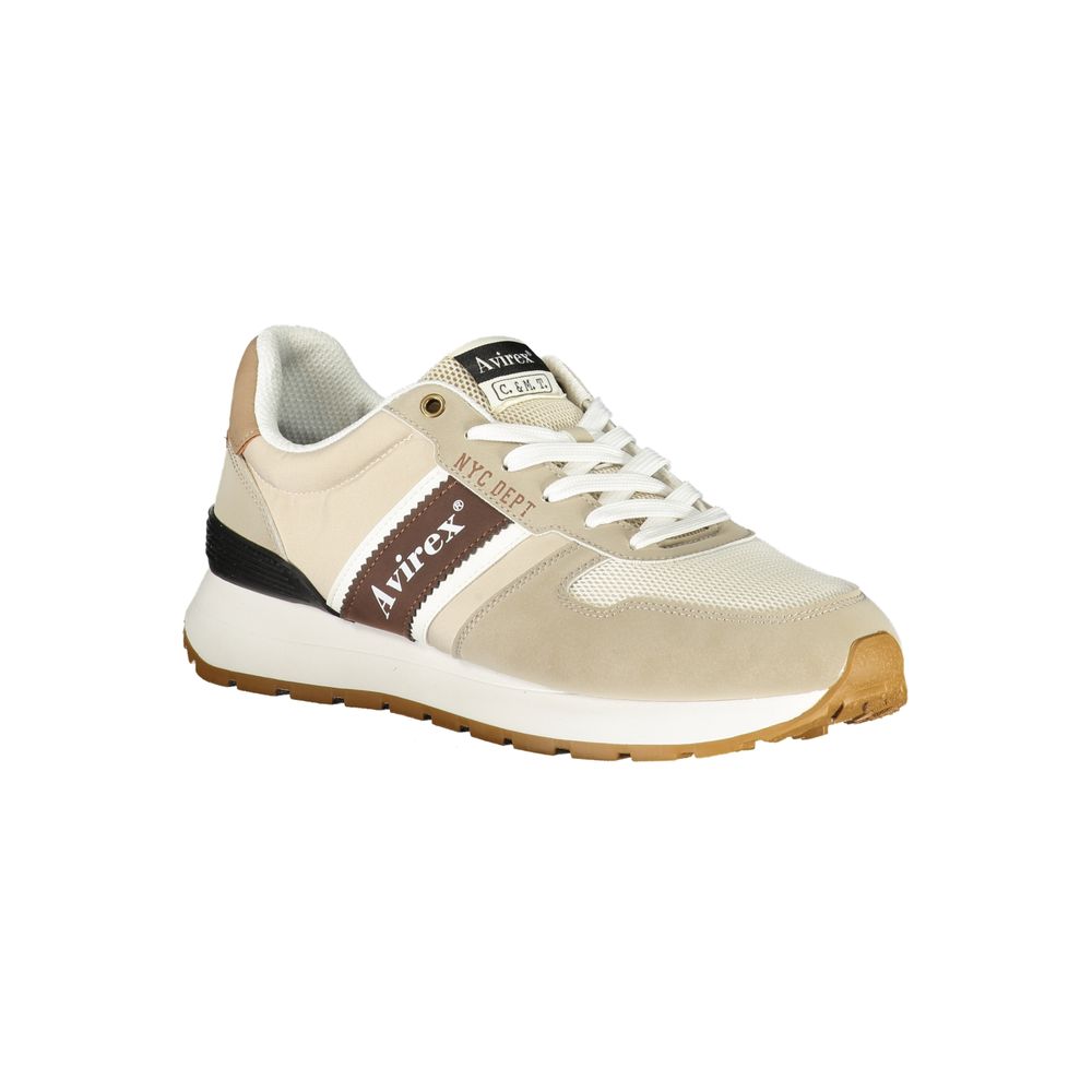 Avirex Beige Vivian Sports Sneakers for Men