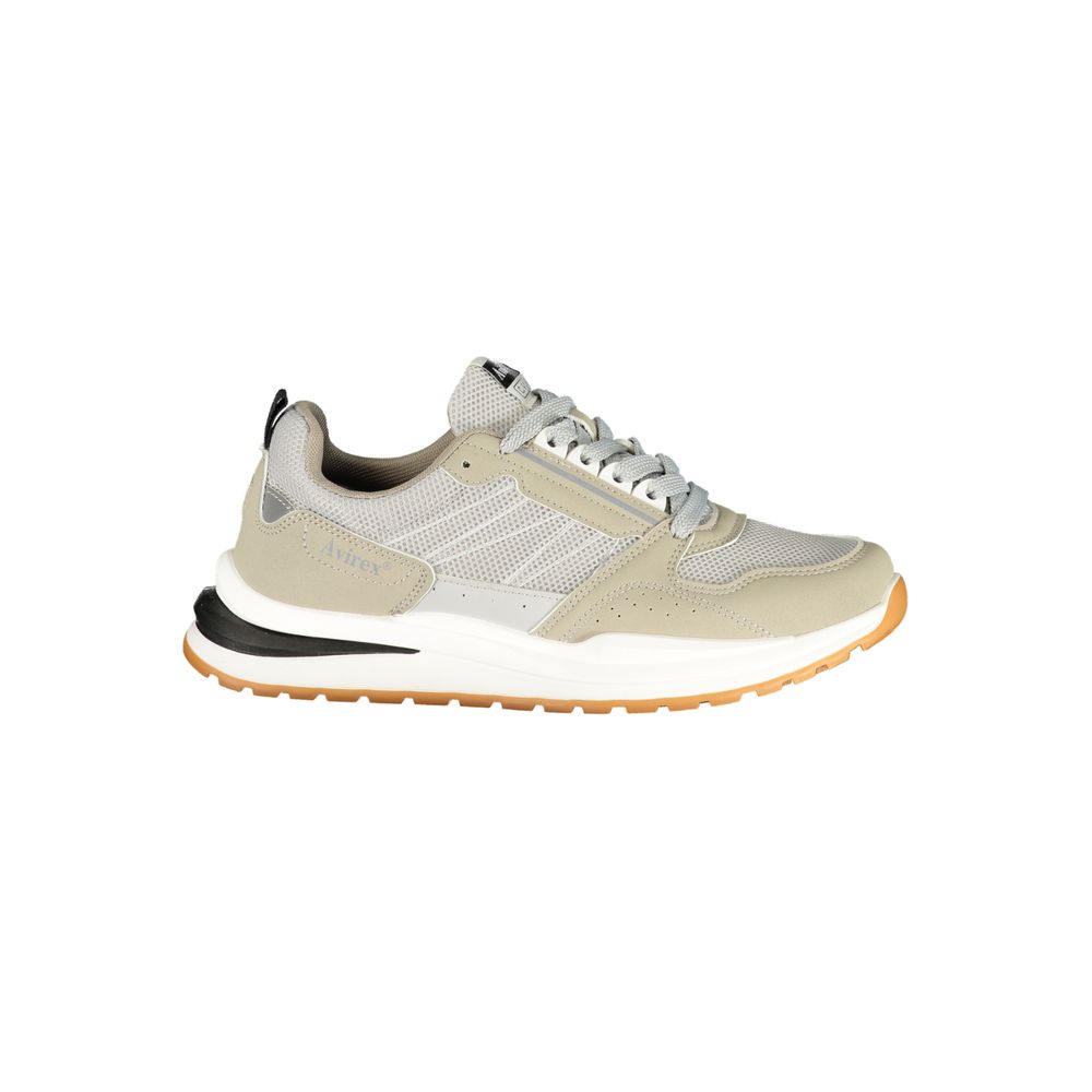 Avirex Gray Polyester Men's Sneaker - Stylish & Comfortable