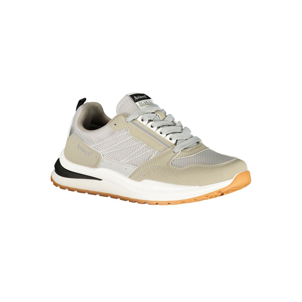 Avirex Gray Polyester Men's Sneaker - Stylish & Comfortable
