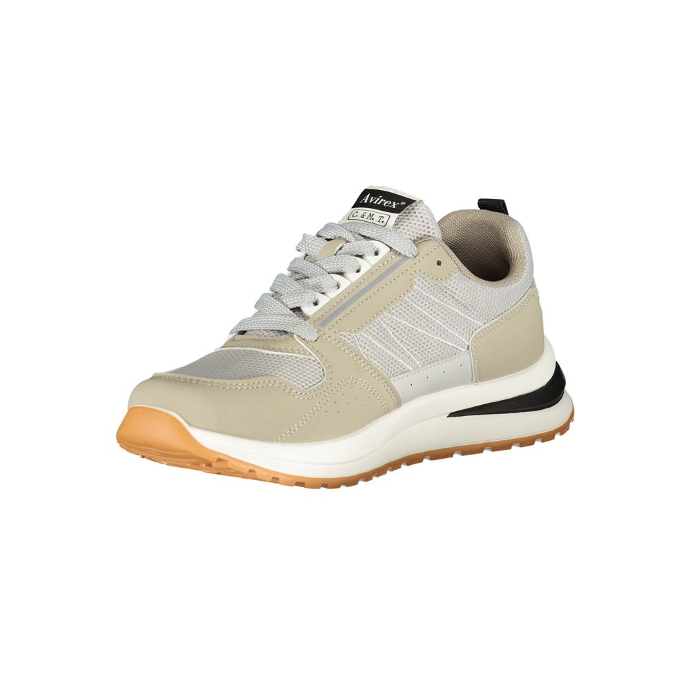 Avirex Gray Polyester Men's Sneaker - Stylish & Comfortable