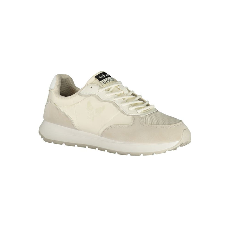 Avirex White Polyurethane Men's Sneaker - Vivian Sports Shoe