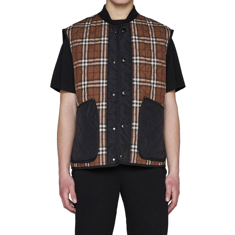 Burberry Brown Polyester Sleeveless Top for Men