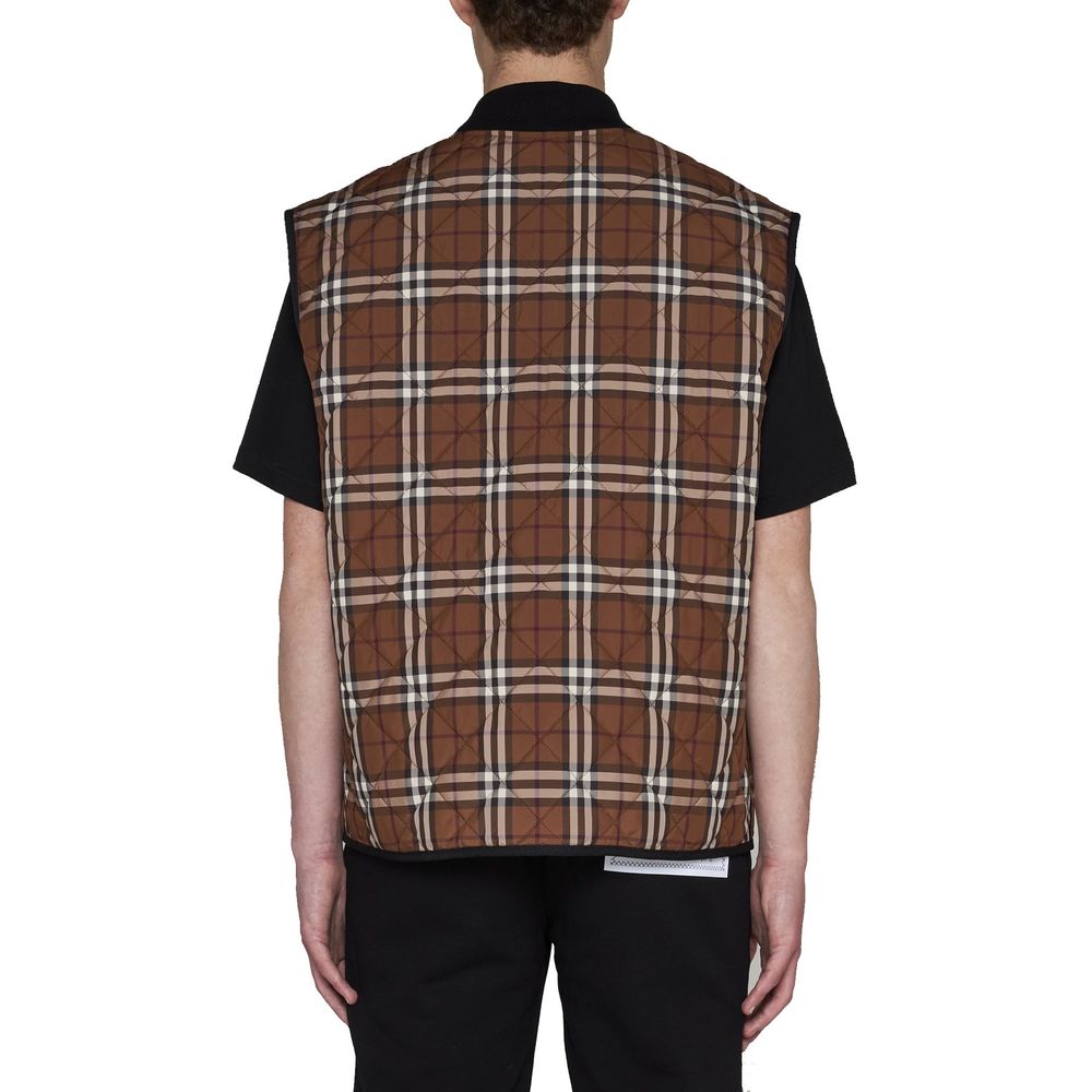 Burberry Brown Polyester Sleeveless Top for Men