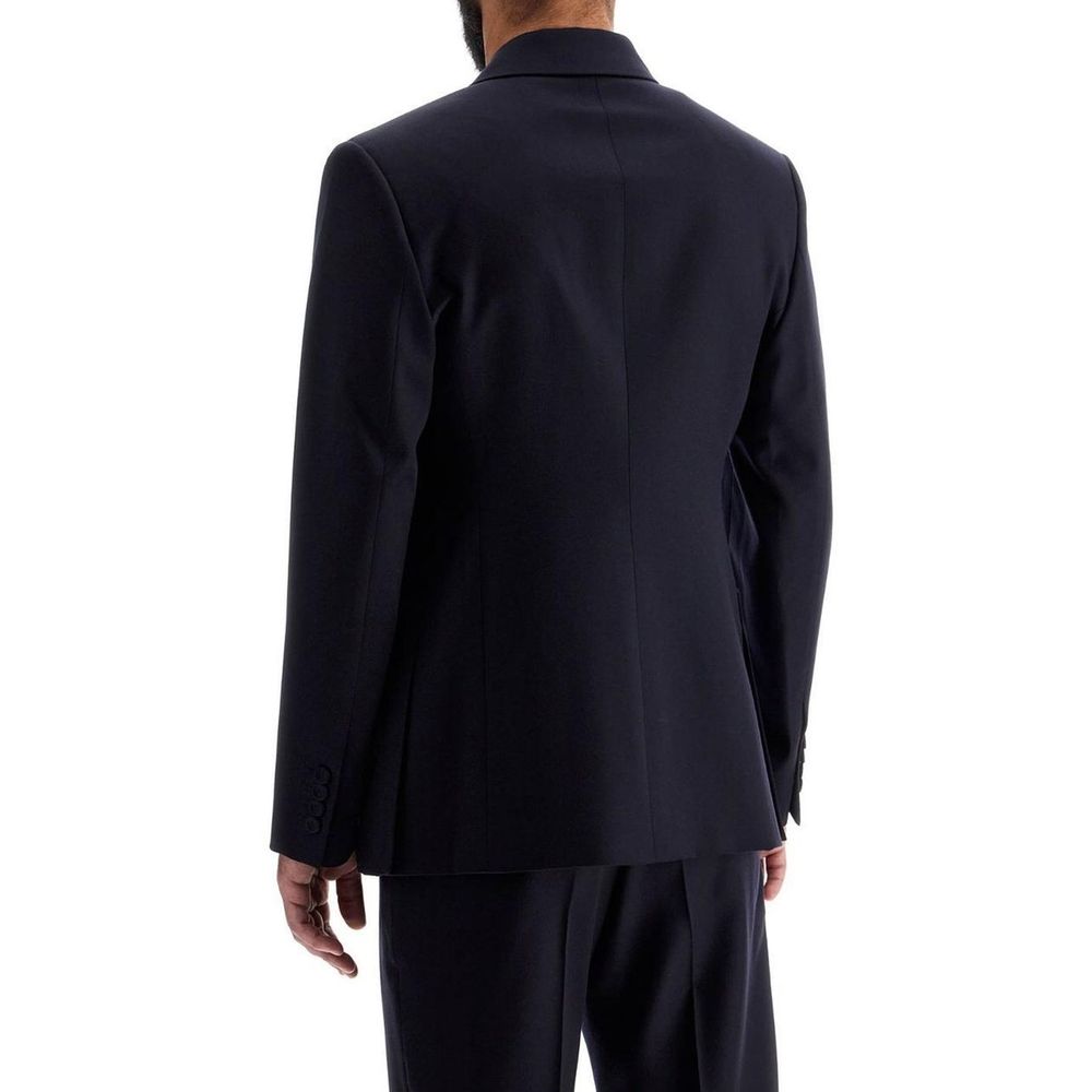 Blazer en laine vierge bleu Dior