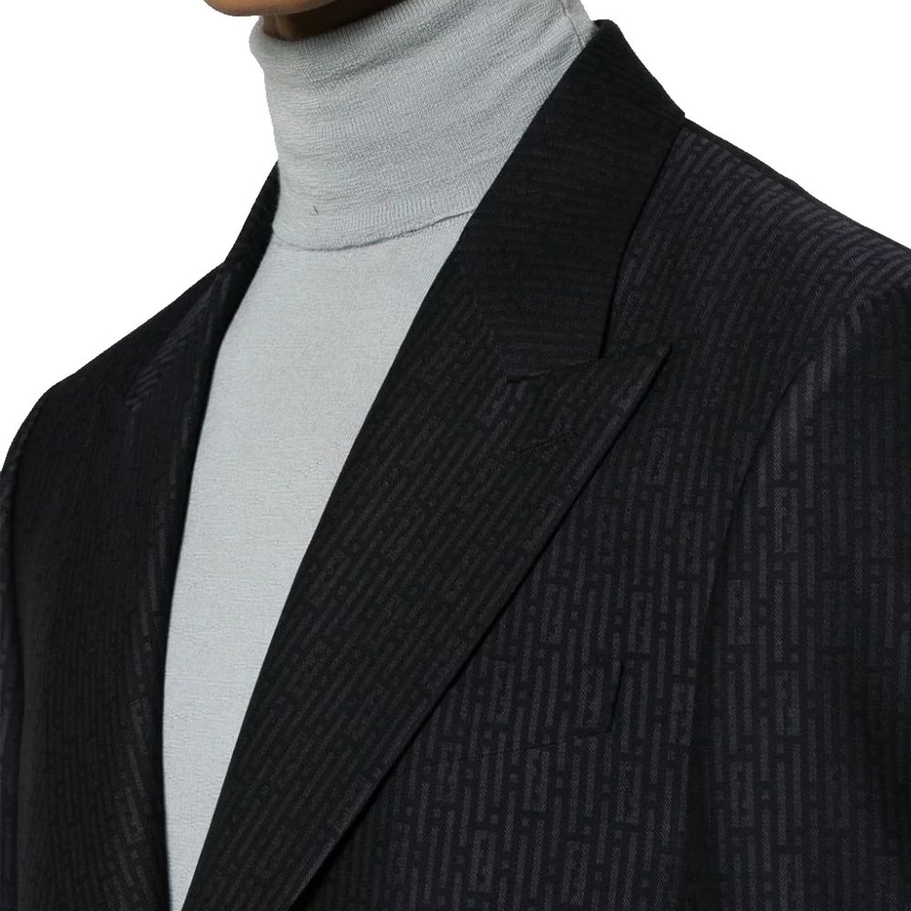 Fendi Blauw Wollen Blazer