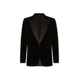 Dolce & Gabbana Black Cotton Tuxedo for Men