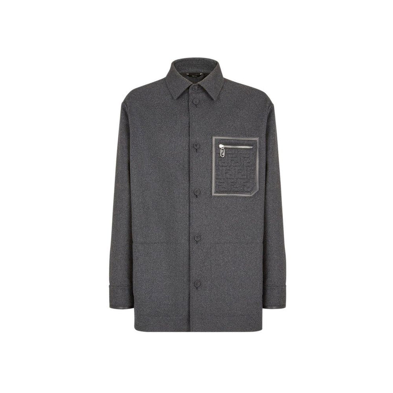 Vestes et manteaux Fendi gris en cachemire