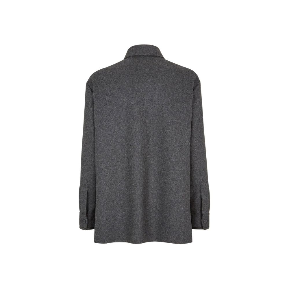 Vestes et manteaux Fendi gris en cachemire