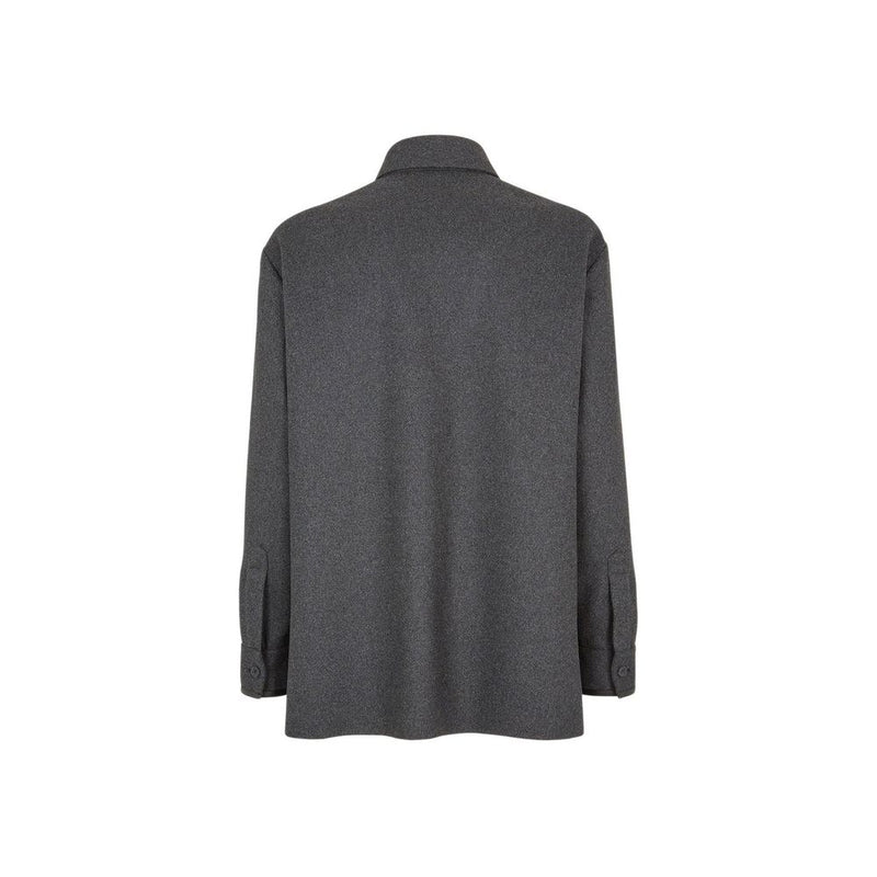 Vestes et manteaux Fendi gris en cachemire