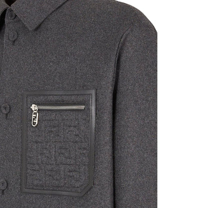 Vestes et manteaux Fendi gris en cachemire