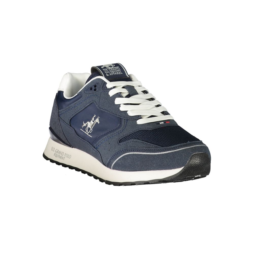 U.S. Grand Blue Polyester Men's Sneakers