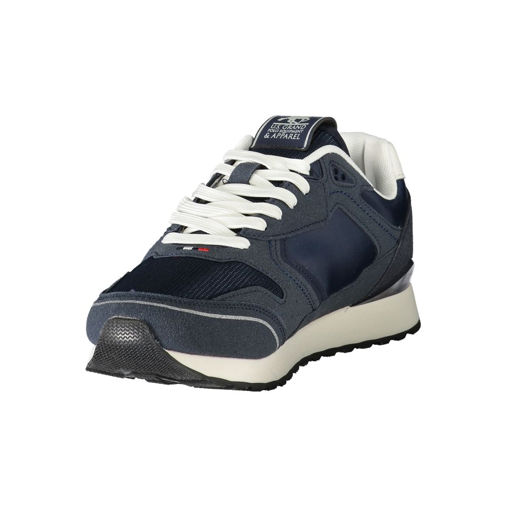 U.S. Grand Blue Polyester Men's Sneakers