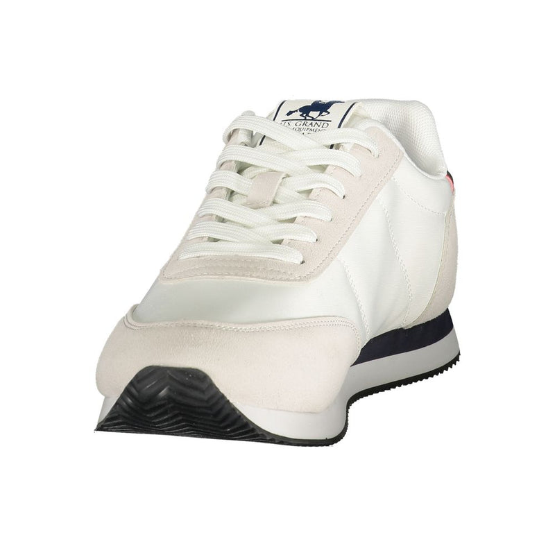Baskets américaines blanches en polyester pour hommes