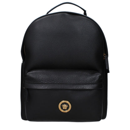 Versace Zwart Leren Rugzak