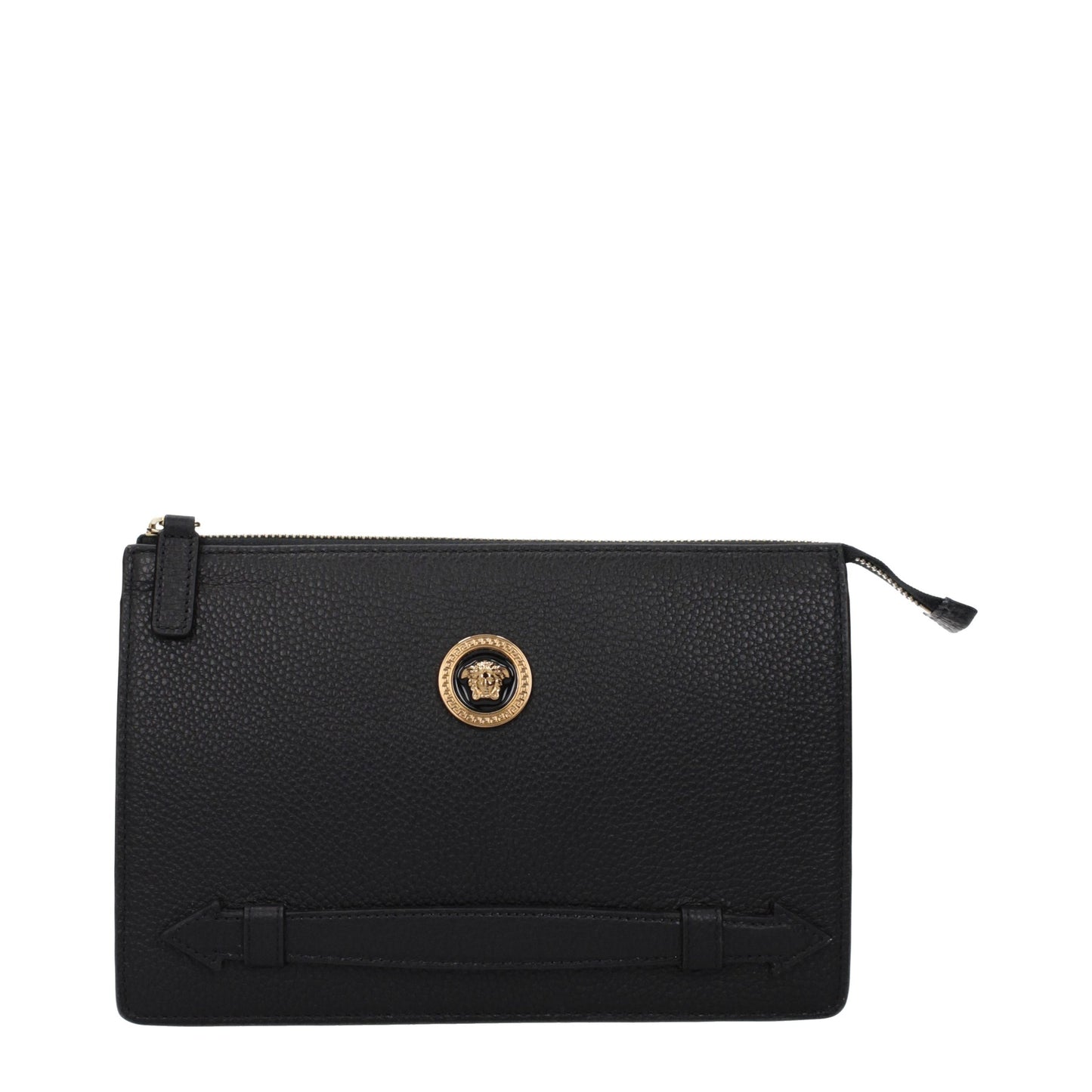 Versace Zwarte Leren Clutch Tas