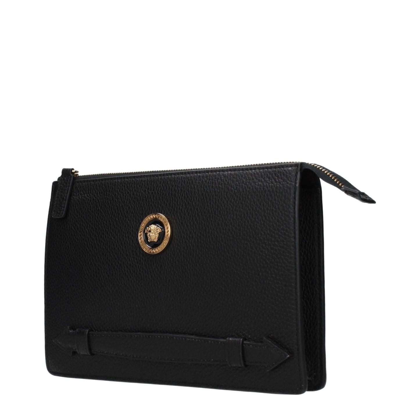Versace Zwarte Leren Clutch Tas