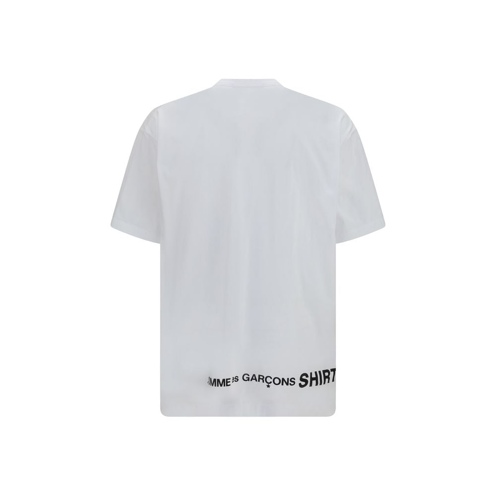 Comme Des Garçons wit katoenen T-shirt