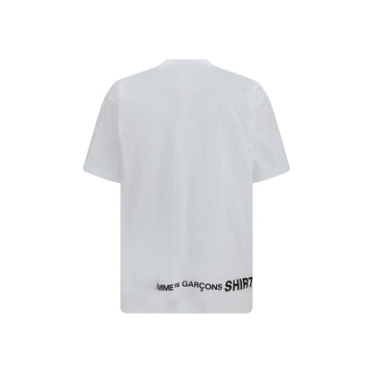 Comme Des Garçons wit katoenen T-shirt