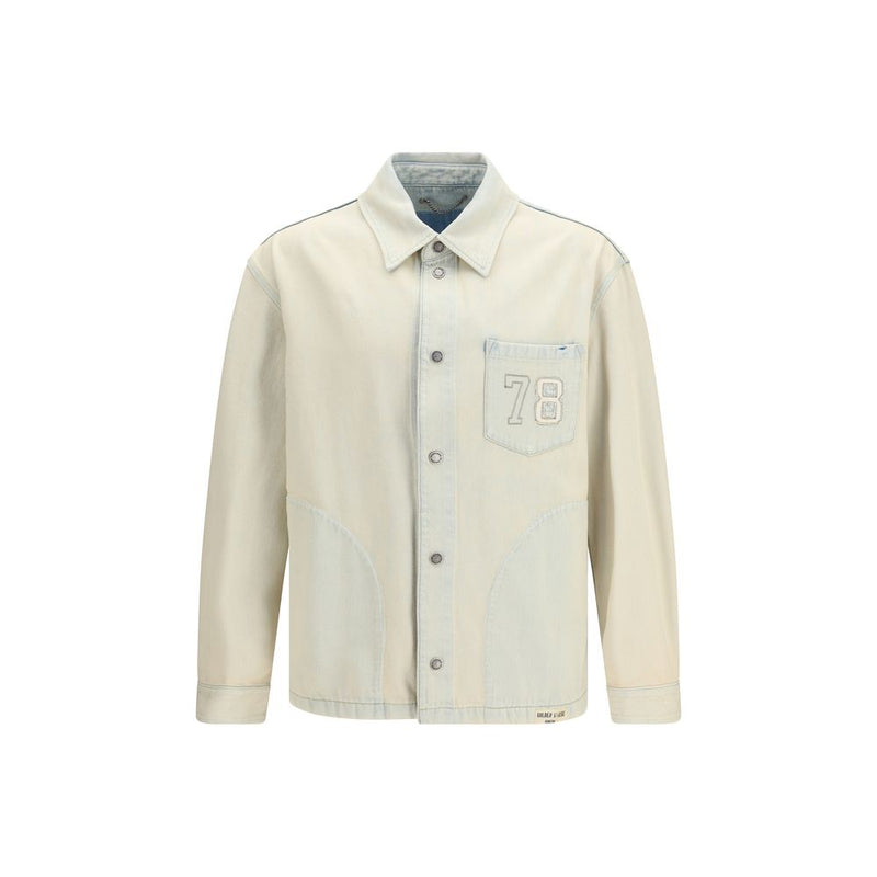 Golden Goose Beige Cotton Denim Jacket - The Journey Jacket