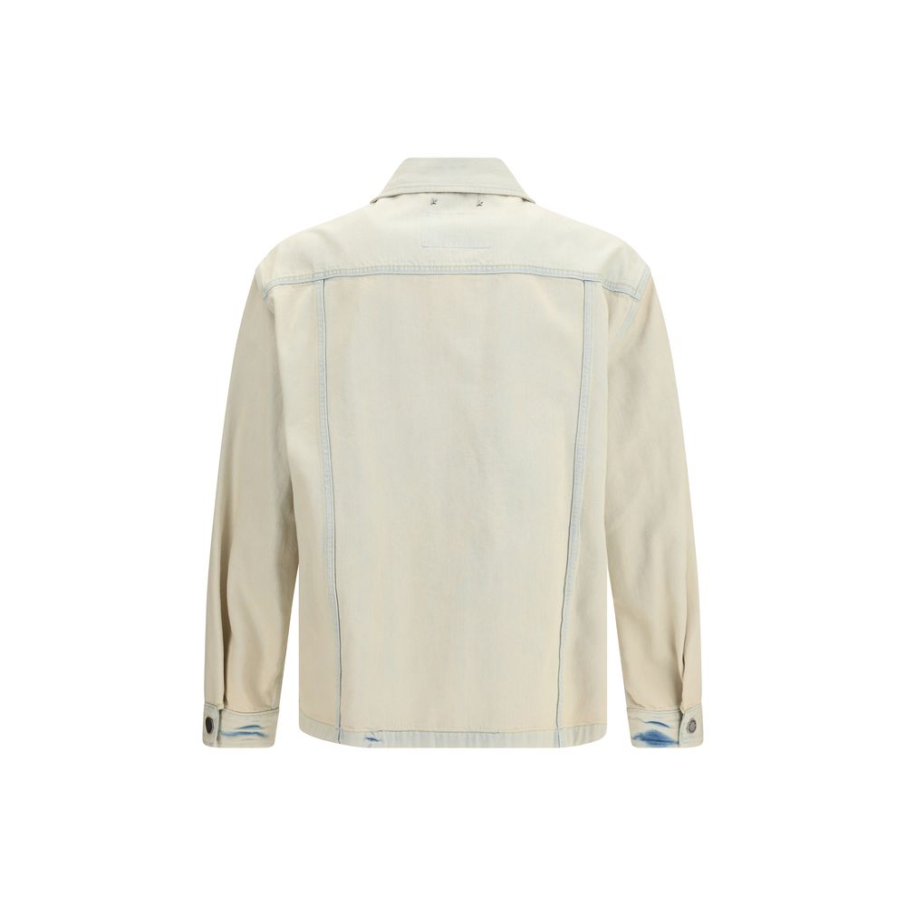 Golden Goose Beige Cotton Denim Jacket - The Journey Jacket