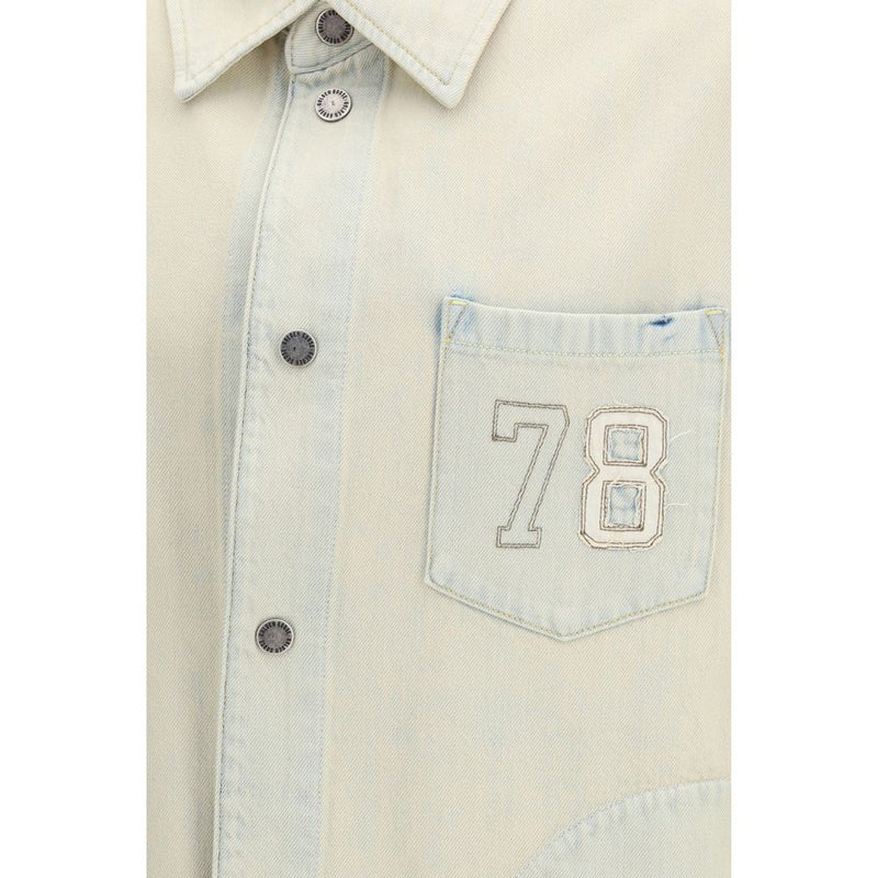 Golden Goose Beige Cotton Denim Jacket - The Journey Jacket