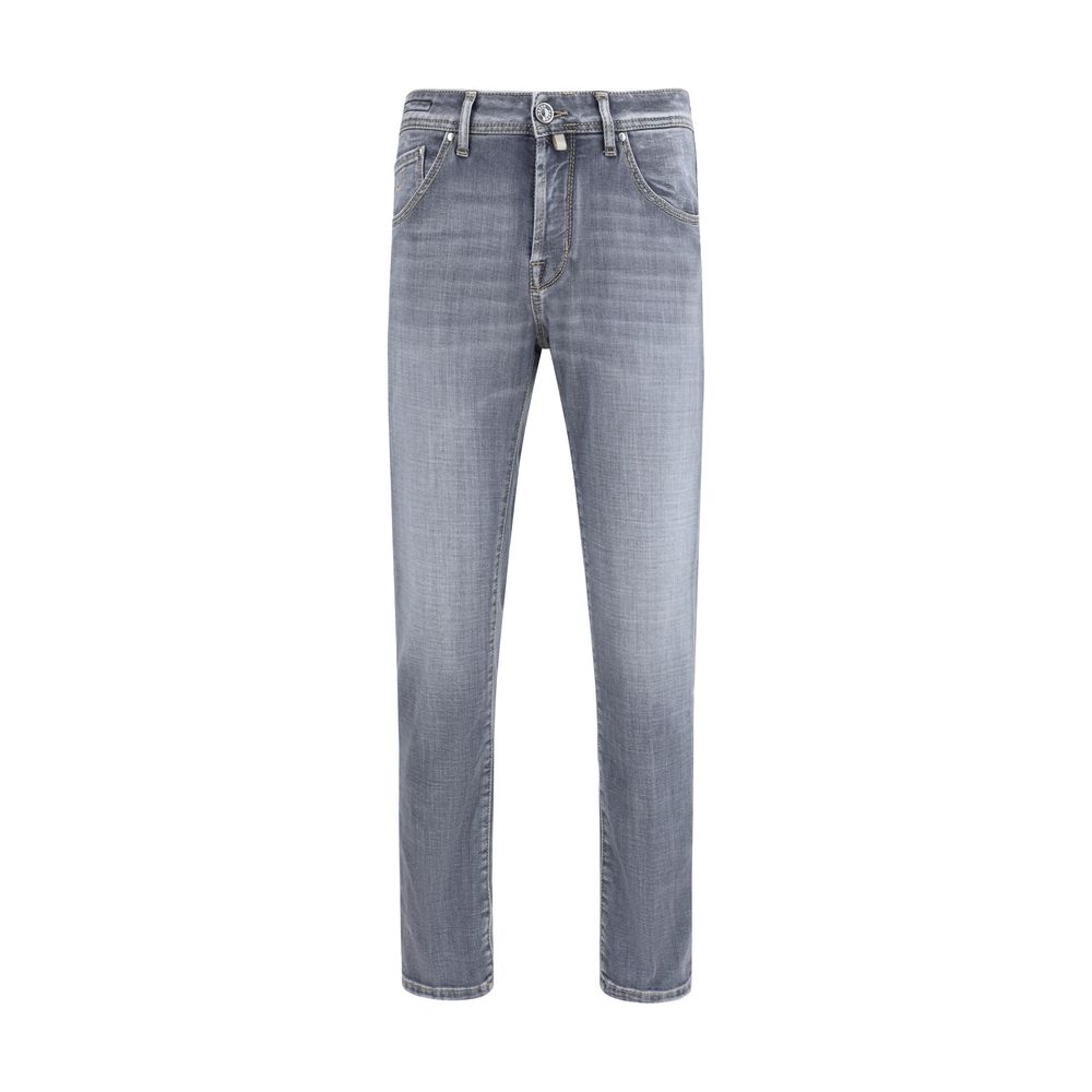 Jacob Cohen Scott Blue Cotton Slim Fit Jeans