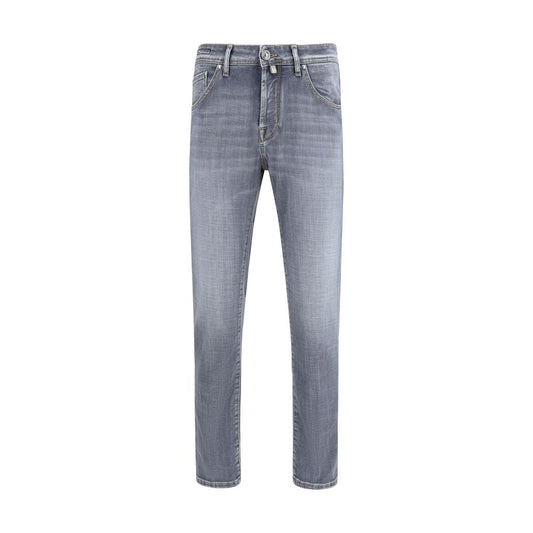 Jacob Cohen Scott Blue Cotton Slim Fit Jeans