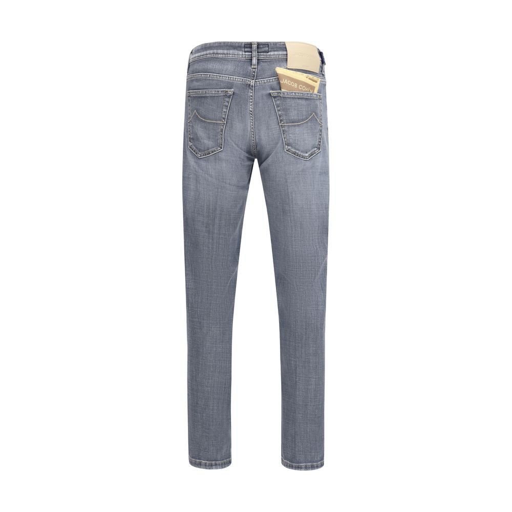 Jacob Cohen Scott Blue Cotton Slim Fit Jeans