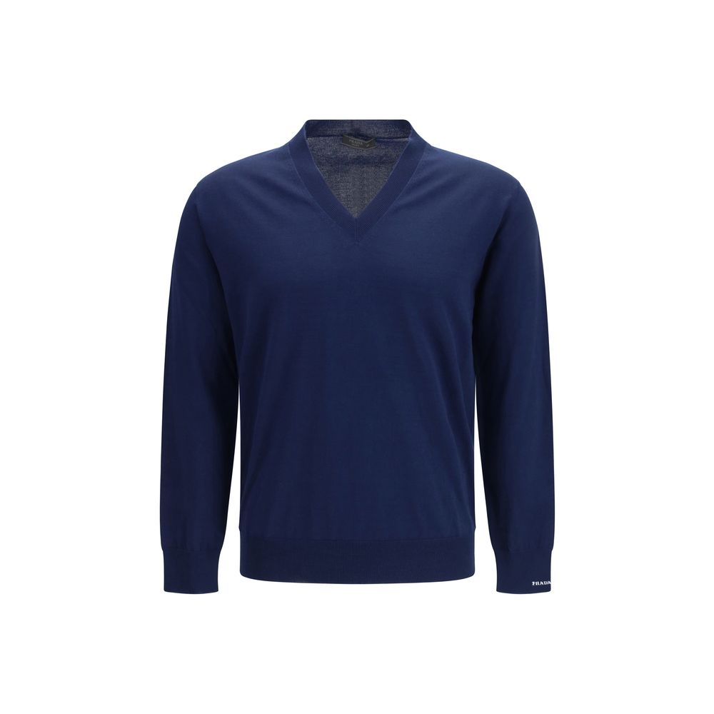 Sweat-shirt Prada en coton bleu