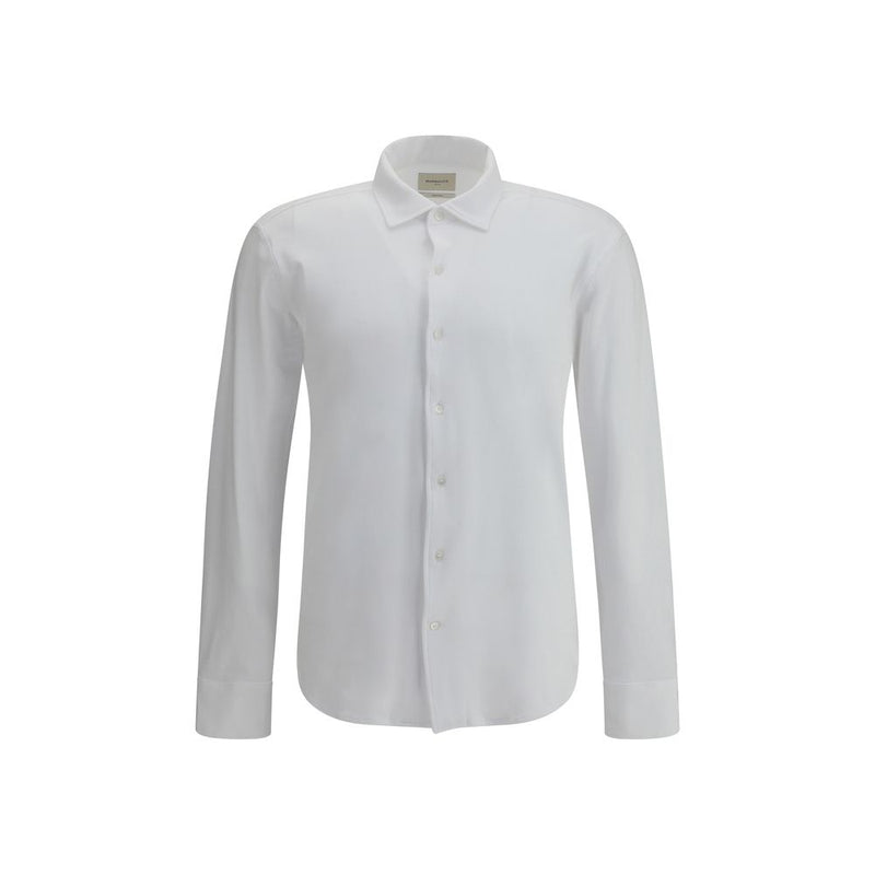 Brooksfield White Cotton Dress Shirt - Timeless Style