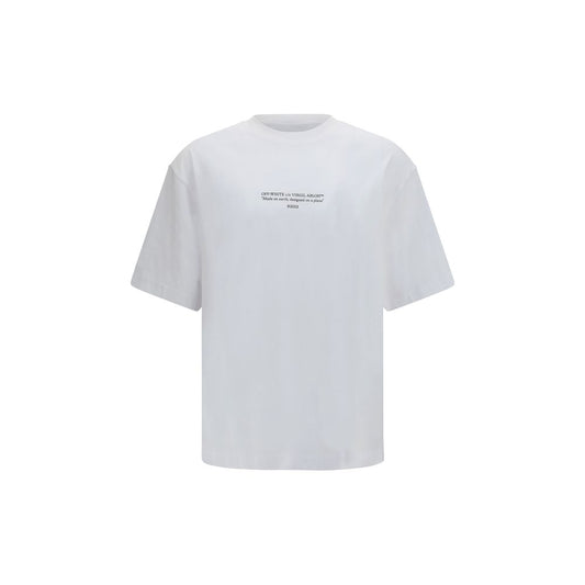 Off-White White Cotton T-Shirt - Made on Earth, Designed on a Plane