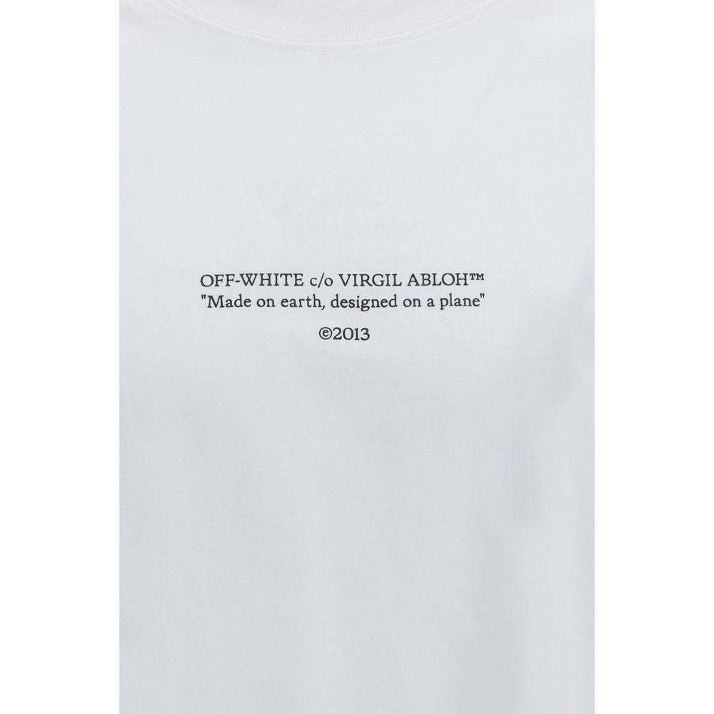 Off-White White Cotton T-Shirt - Made on Earth, Designed on a Plane